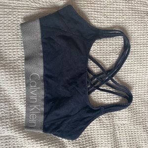 Calvin Klein sports bra navy blue/grey